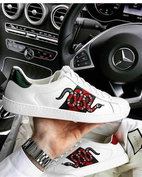 gucci snake sneakers fake vs real|gucci ace metallic snakeskin sneakers.